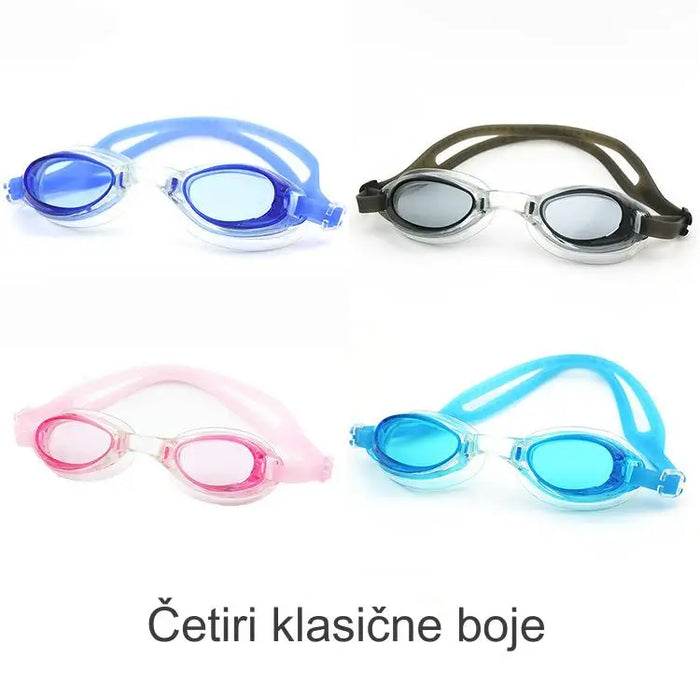 Waterproof Swim Goggles HD Silicone Anti-fog Swimming Goggles for Men Women and Kids