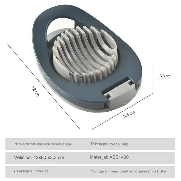 Lightweight and practical egg slicing tool