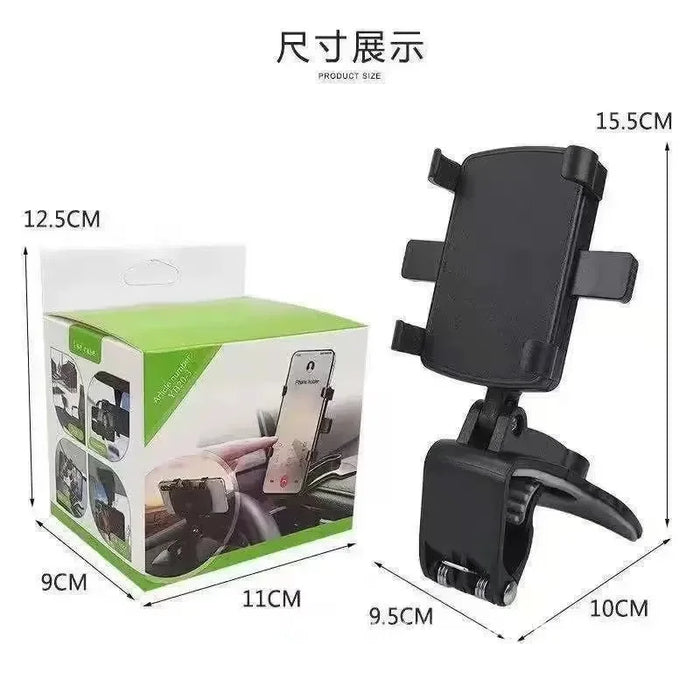 Multifunctional car phone holder with one-click release button