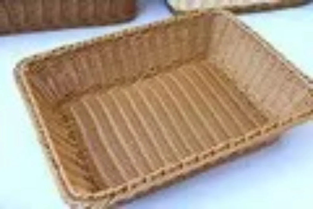 Handmade Rectangular Figurine Basket for Food, Fruits, and Snacks