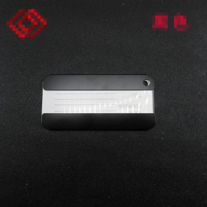 Fashion metal luggage tag made of high-quality aluminum alloy material