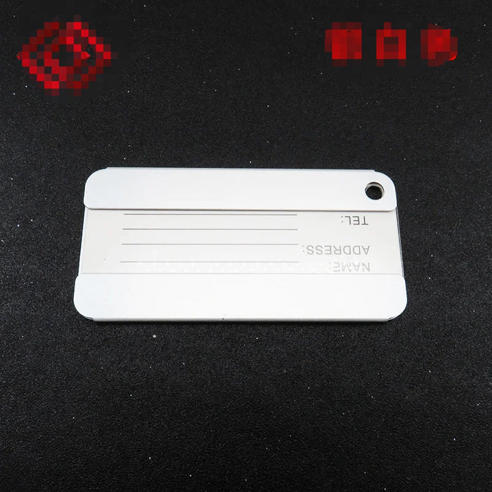 Fashion metal luggage tag made of high-quality aluminum alloy material