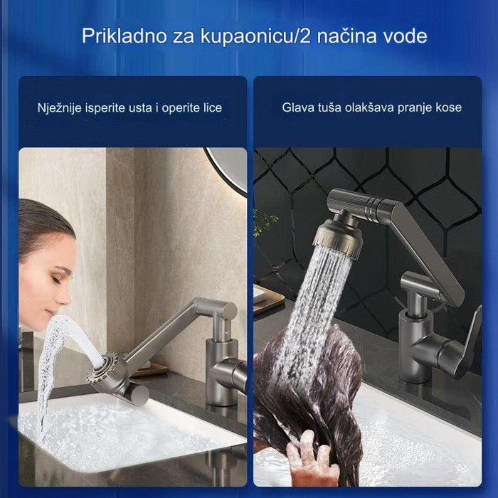 Rotatable faucet extender