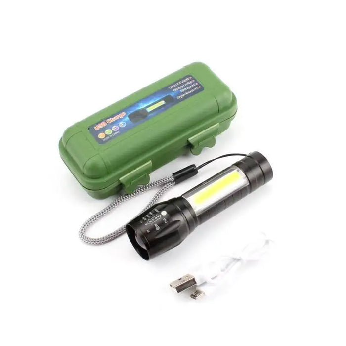 Small plastic flashlight