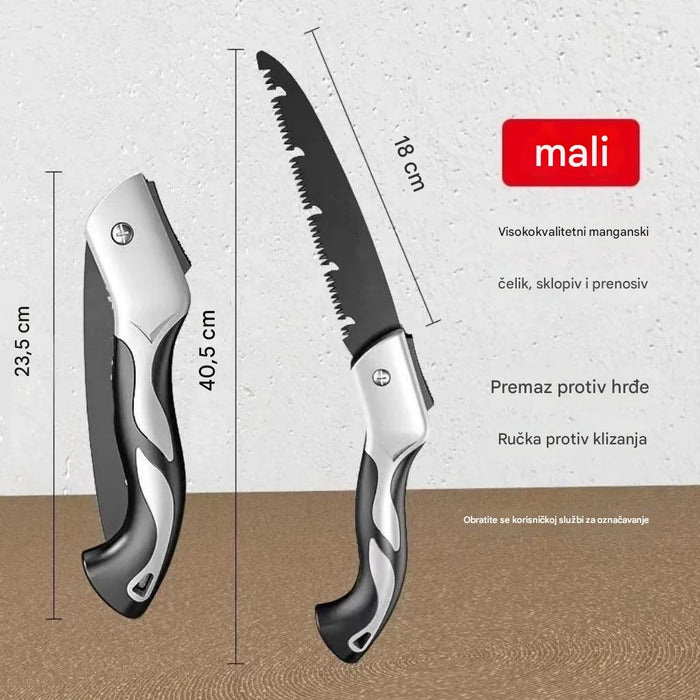 Efficient folding saws for cutting trees, plants and wood