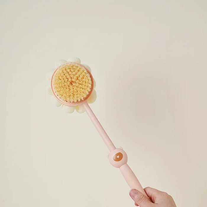 Long handle brush Soft bristle double sided bath brush