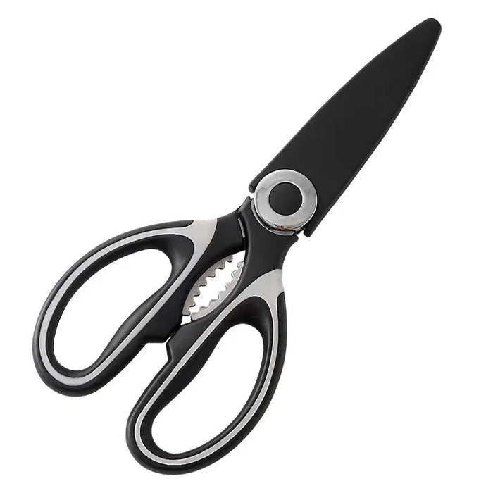 Easily cut meat and bones with these stainless steel kitchen scissors