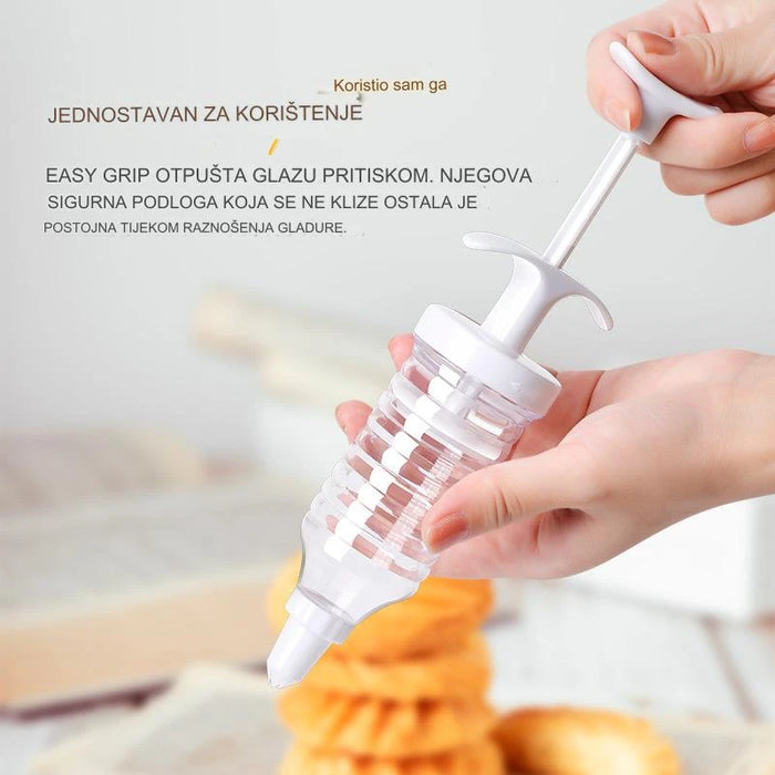 Multipurpose Piping Bag for Cookie Making and Baking Kit with Melting Pot and Cream Gun