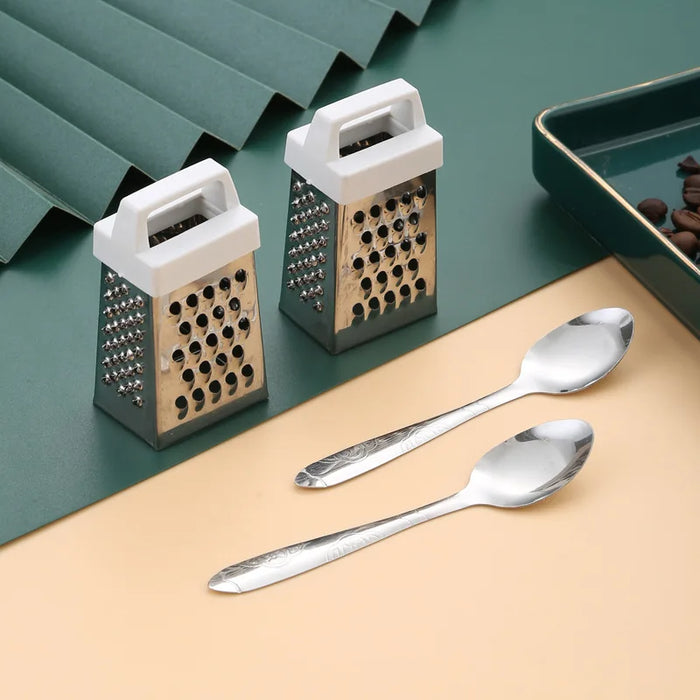 Stainless Steel Cheese Grater with 4 Sides Mini Slicer and Chocolate Shaver Wholesale