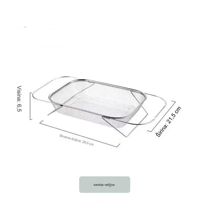 Retractable stainless steel sink drainage basket