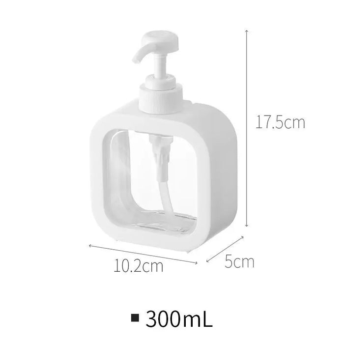 Square lotion bottle 500ml white plastic bottle