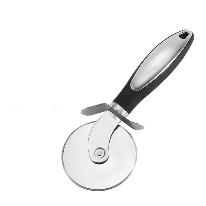 Roller stainless steel pizza cutter shovel