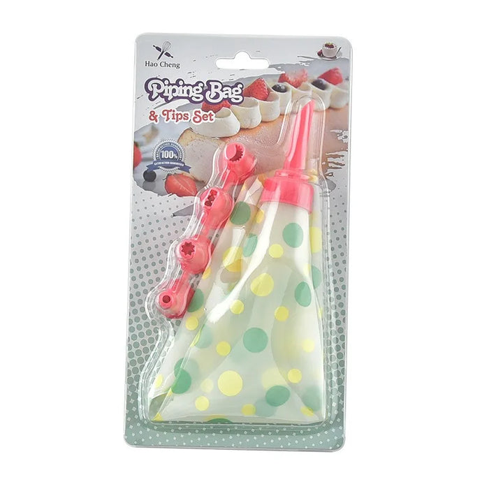 Professionally Designed Baking and Pastry Tool Set, Equipped with Reusable EVA Cake Silicone Piping Bags and Plastic Connectors