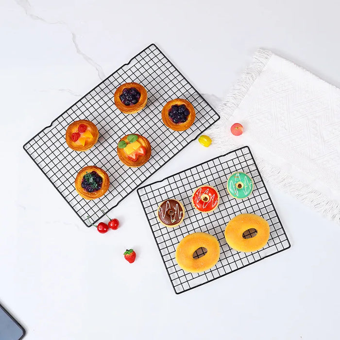 Foldable Cake Cooling Rack with Non-Stick Baking and Roasting Grids